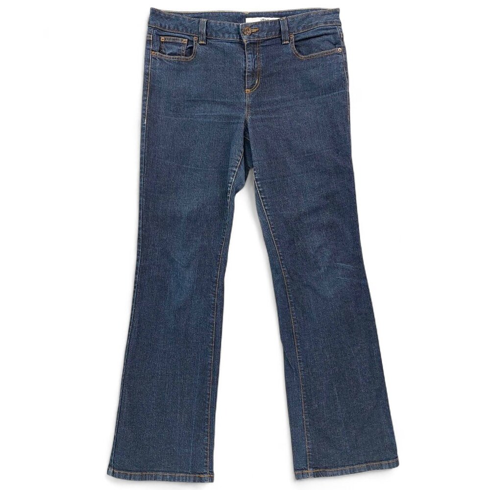 DKNY Jeans Soho Jeans Womens 16L Blue Bootcut Stretch Denim Mid Rise 5 Pocket